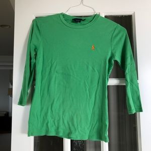 Green 3/4 Sleeve Shirt